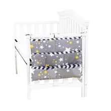 Новорожденных Детская комната висит сумка для хранения детская кроватка кроватки Организатор игрушки пеленки Карманы для постели моющиеся детские Постельное белье