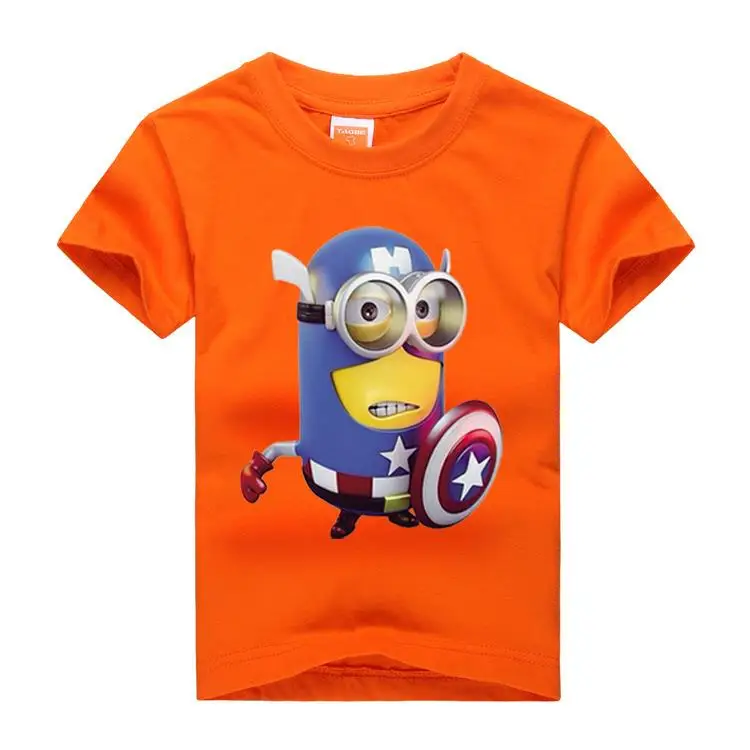 Детская футболка, летние футболки с 3d принтом капитана из мультфильма для мальчиков, 8 цветов, детский топ с принтом, для детей 3-14 лет - Цвет: 2053