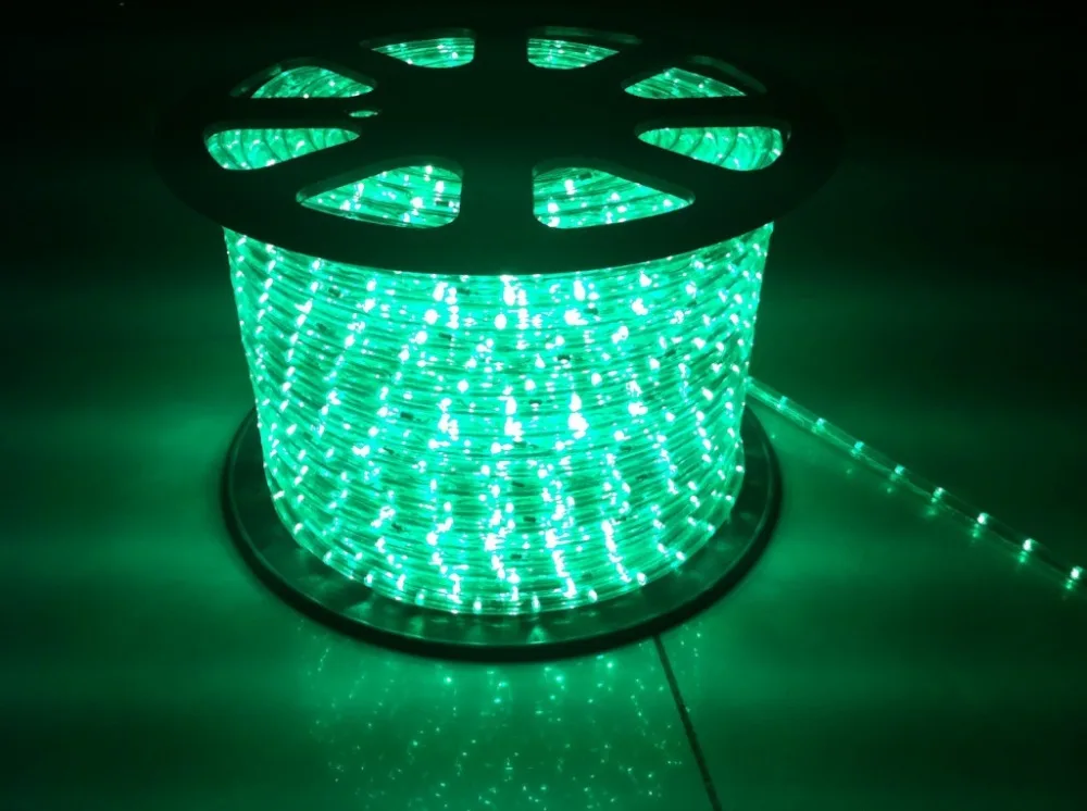 Led Hose Light Outdoor Warmwhite Led Decorative Rope Light 2 Wires 100m/Roll Round Led Rope ...