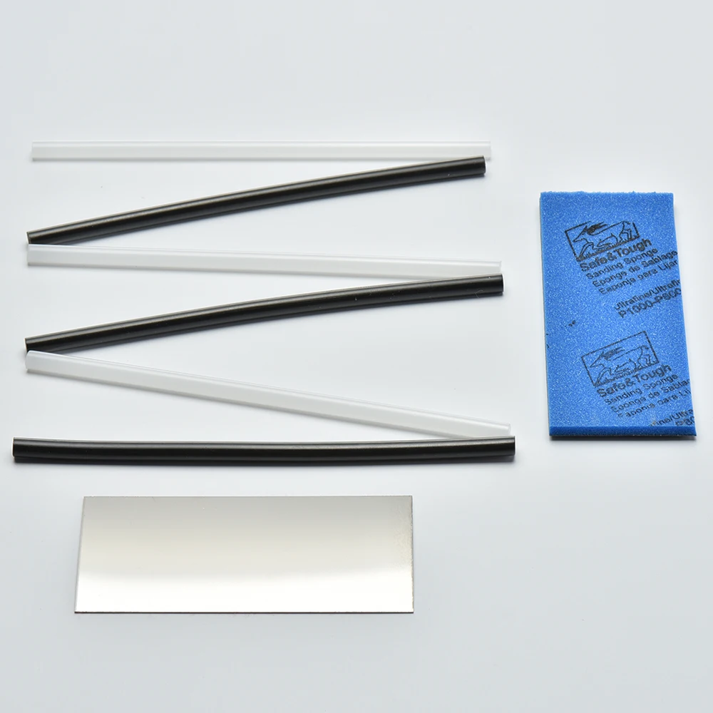 Kit Réparation Ski Et Snowboard – 8 Bâtons P-Tex + 4 Papiers De Verre – Pour Réparer Rayures Et Protéger Vos Planches – Livré En Blanc