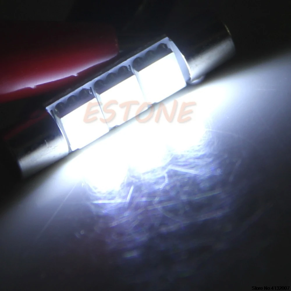 1 шт. белый T6 5050 29 мм 3 SMD светодиодный светильник для автомобиля солнцезащитный