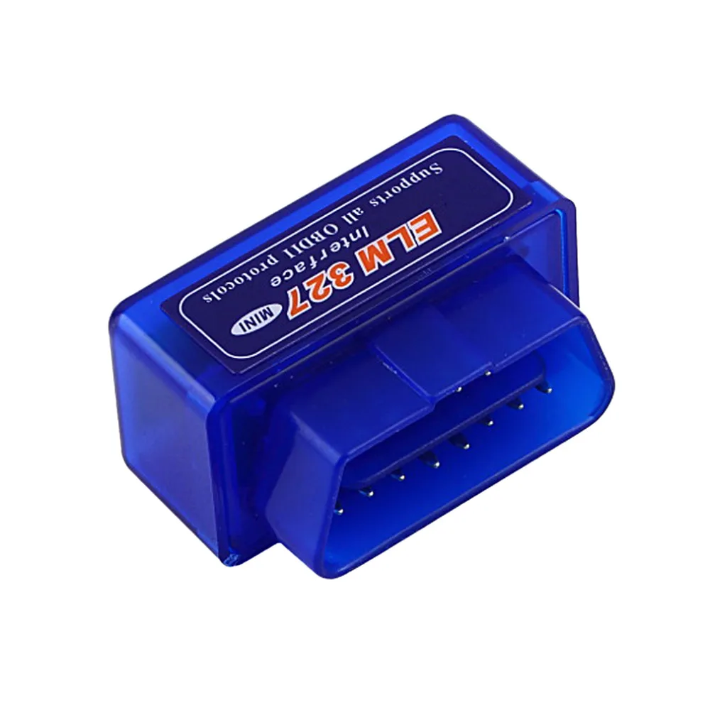 SUGERYY 1 шт. синий Портативный мини ELM327 V2.1 OBD2 II Bluetooth диагностический авто интерфейс сканер ABS пластик инструмент P15