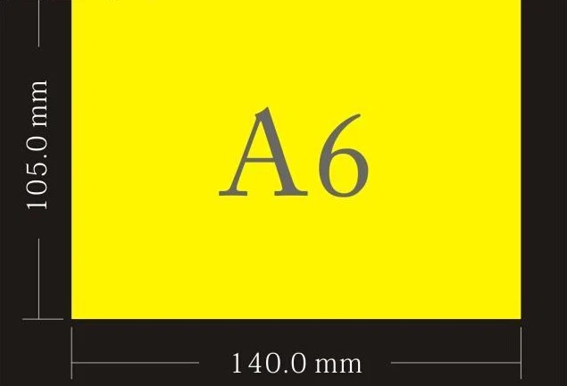 140*105 мм A6 желтый пустой поп баннер рукописная реклама Улучшенная бумага из медной пластины плакат