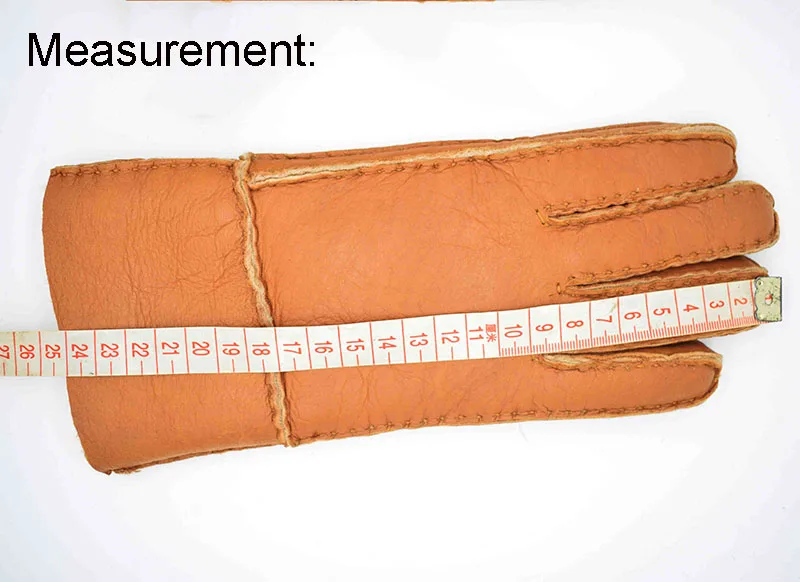 sheepskin gloves measurement