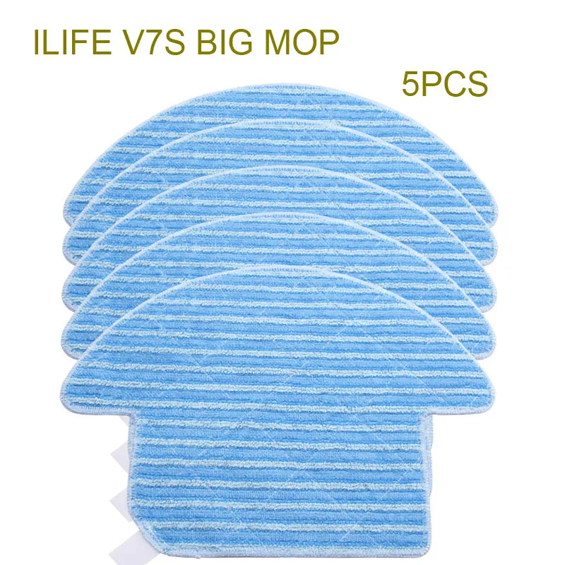 

Original ILIFE V7S Mop cloths 5 pcs of Robot Vacuum Cleaner Accessories from the factory.