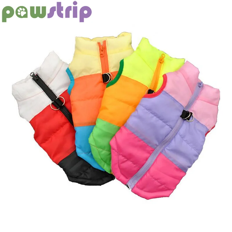 

pawstrip Pet Winter Dog Clothes Vest Puppy Coat Chihuahua Yorkie Dog Jacket Winter Warm Pet Clothing For Small Dogs Roupa Cachor