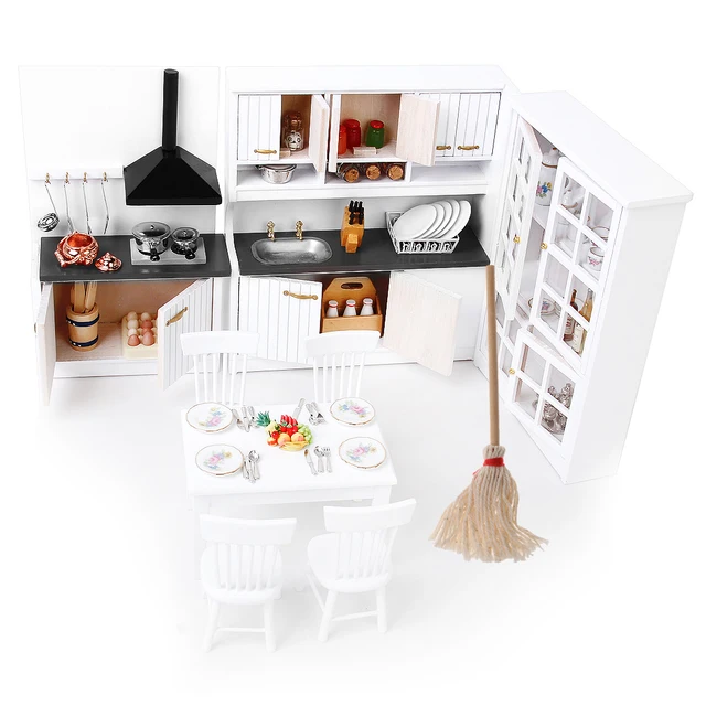 Special Price 1:12 Dolls House Miniature Kitchen/Dining Rooms Furniture Decoration Kit Luxury Cabinet + Cleaning Tool Mop Suit Model Toys Special Price 1:12 Dolls House Miniature Kitchen/Dining Rooms Furniture Decoration Kit Luxury Cabinet + Cleaning Tool Mop Suit Model Toys