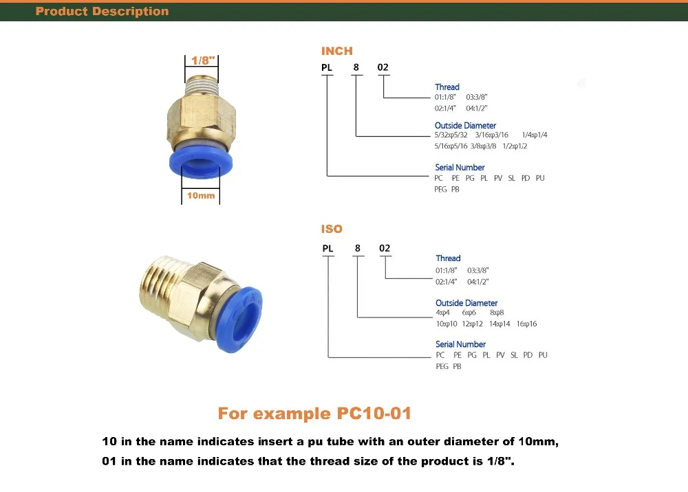 5 шт. пневматические разъемы мужские прямые одно касание фитинги BSPT SNS пневматические части муфта PC10-01, PC10-02, PC10-03, PC10-04
