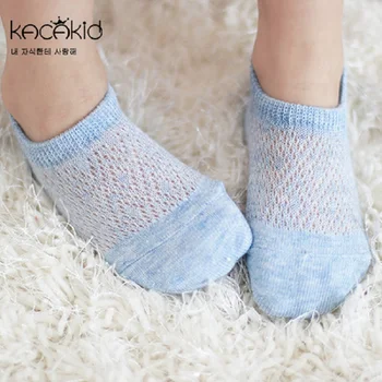 

Kacakid Baby summer hollow mesh socks infant cotton socks for girls boys soft baby socks kids boat socks