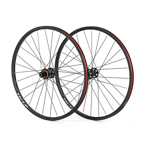 Горный велосипед 26 дюймов колеса из углеродного волокна герметичный подшипник колеса 27,5 29 дюймов сплав обод QR/Thru-axis - Цвет: 27.5 Axis full black