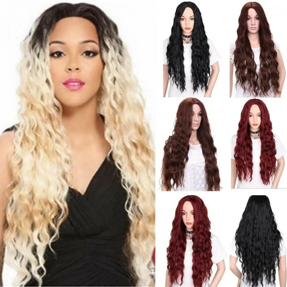 

Hot Mesh Wig Synthetic Sexy Long Wavy Hair Ash Blonde Heat Resistant Hair