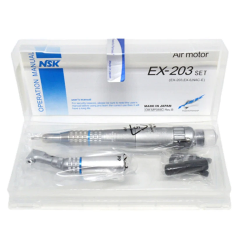 Estilo Dental Lento Baixa Velocidade Handpiece Kit Ex-203c Conjunto E-tipo Midwest Nsk 17 Beleza e saúde