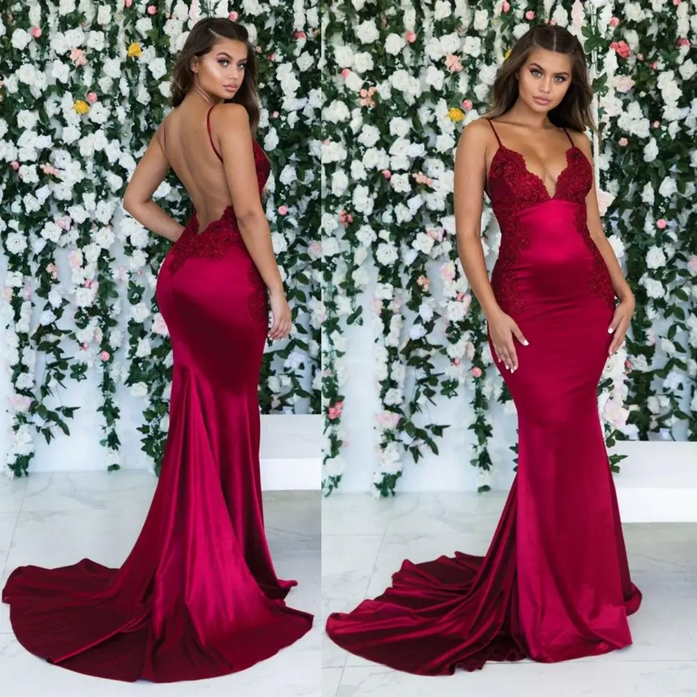 open back evening gowns