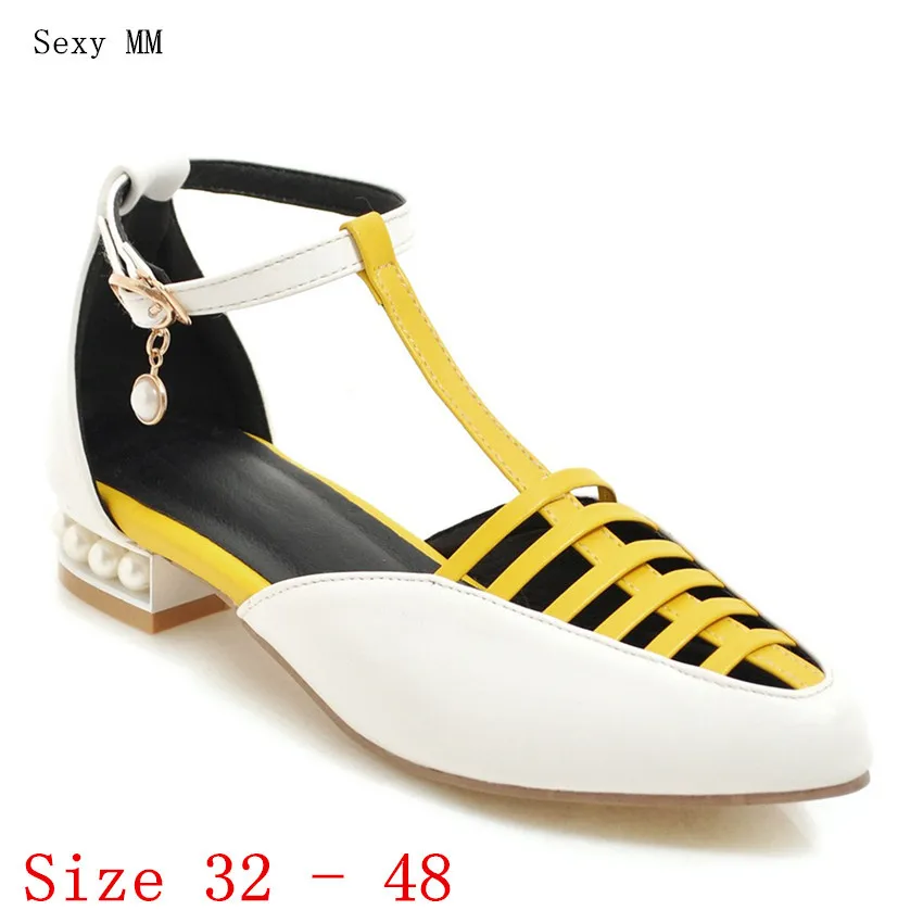 

Summer Sandals Women Low High Heel Gladiator Sandals Shoes Woman Low High Heels Pumps Small Plus Size 33 - 40 41 42 43 44 45