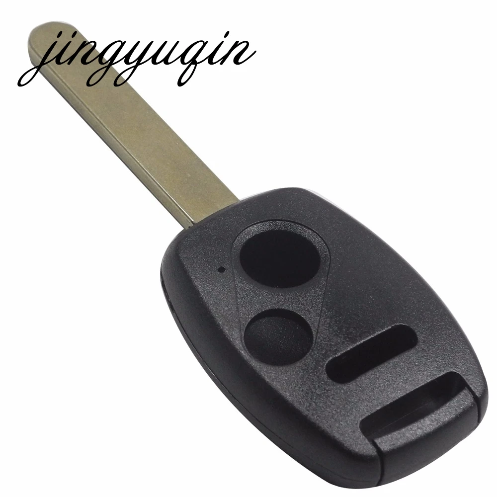 

jignyuqin 2 Button + Panic Remote Key Shell fit for HONDA Odyssey Rigeline Accord Replacement Fob Case 3 Buttons