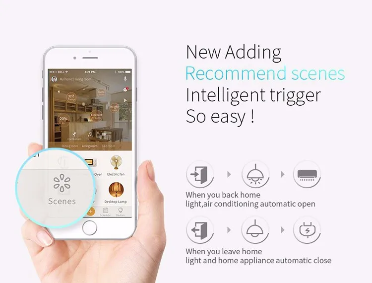 Broadlink RM Mini3, автоматизация умного дома, WiFi+ IR, универсальное интеллектуальное приложение беспроводной пульт дистанционного управления для iphone IOS android