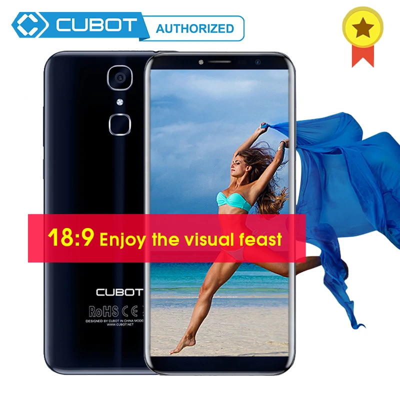 Cubot X18 MT6737T 5 7 дюймов 18:9 HD + Экран Quad Core телефона Android 0 3 ГБ Оперативная память 32