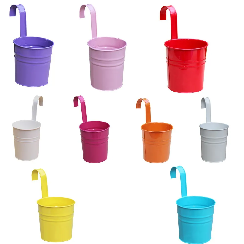 

New 2017 flower pots Type The Hooks To Simulate The Pots Of Iron Kegs Do Not Disassemble rugged Wear-resistant durable wall