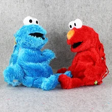 48cm sacos anime sésamo rua elmo pelúcia mochila macio stuffed schoolbag crianças melhores presentes