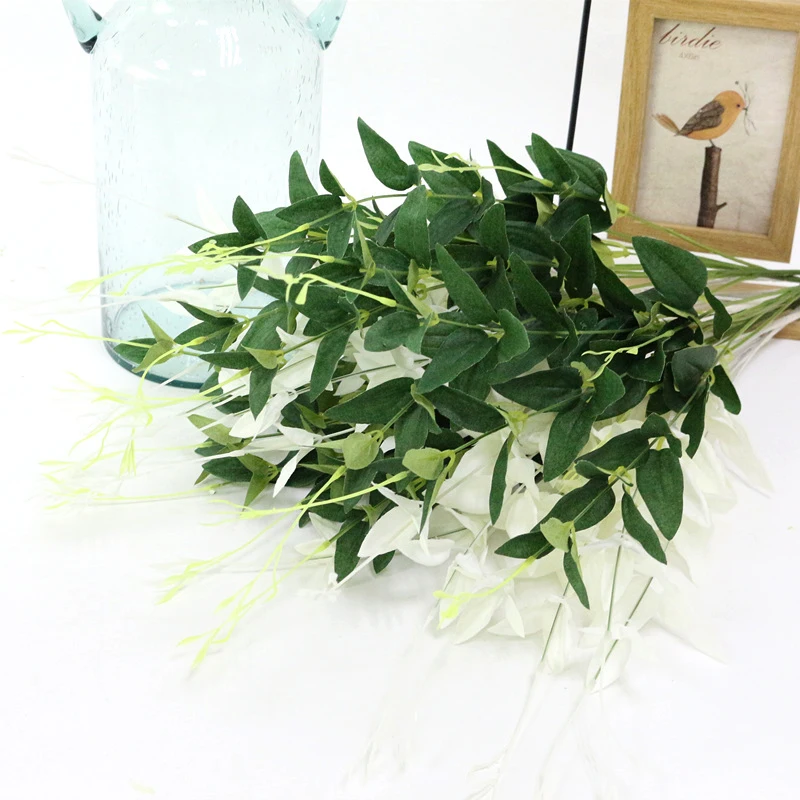JAROWN Artificial Plant Simulation Green Leaves Flower Arrangement Decor Accessories For Wedding Decoration Home Office Decor (7)