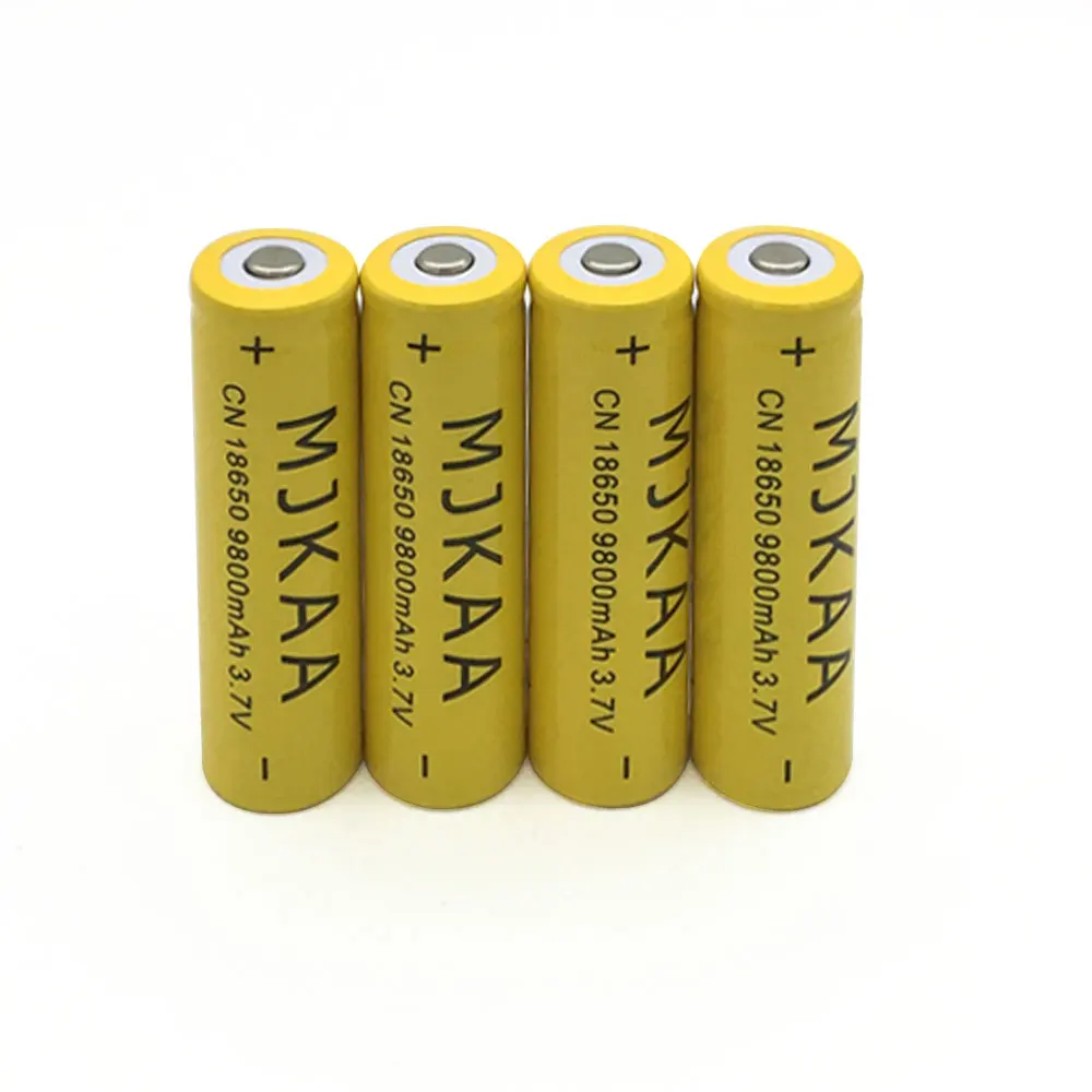 3 7 V аккумуляторная батарея 18650 9800mAh литий ионная литиевая для светодиодного