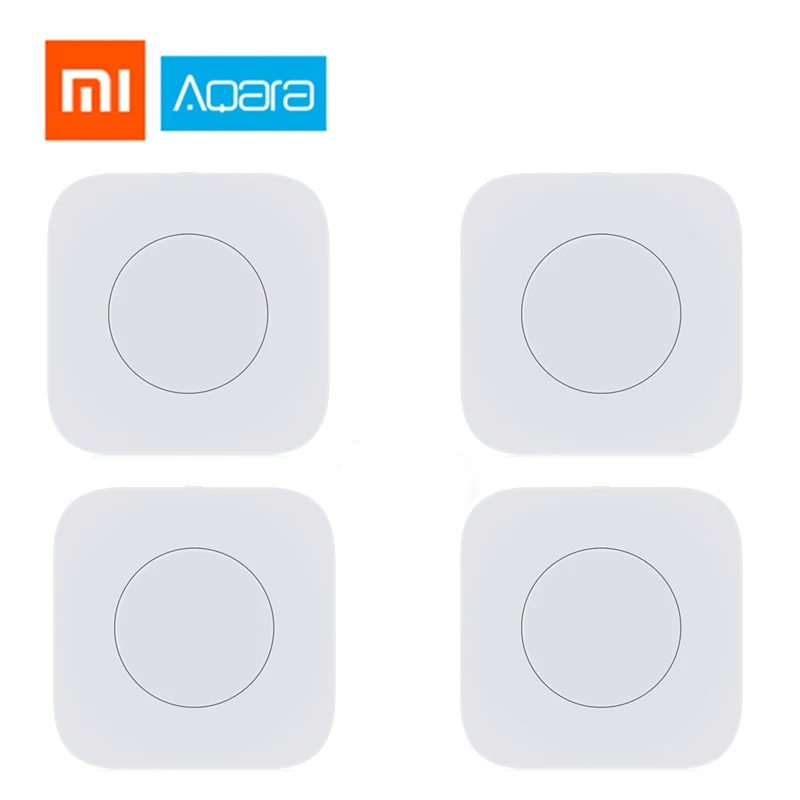 

Original Xiaomi Aqara Smart Wireless Switch Key Intelligent interrupteur Remote Control ZigBee wifi Switch home kits Mi Home