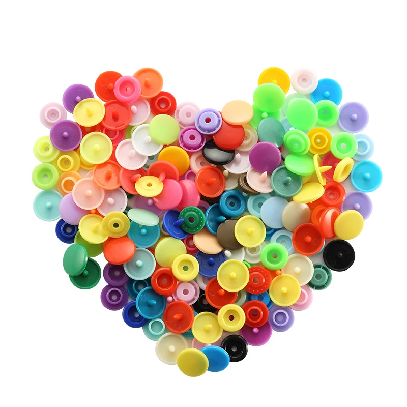 

150 Sets T5 12MM Round Plastic Snaps Button Fasteners Quilt Cover Sheet Button Garment Accessories For Baby Clothes Clips