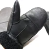 Winter Work Gloves Men Sheepskin Gloves Genuine Leather Gloves For Men Winter Warm Fur Thick Gloves ► Photo 2/6