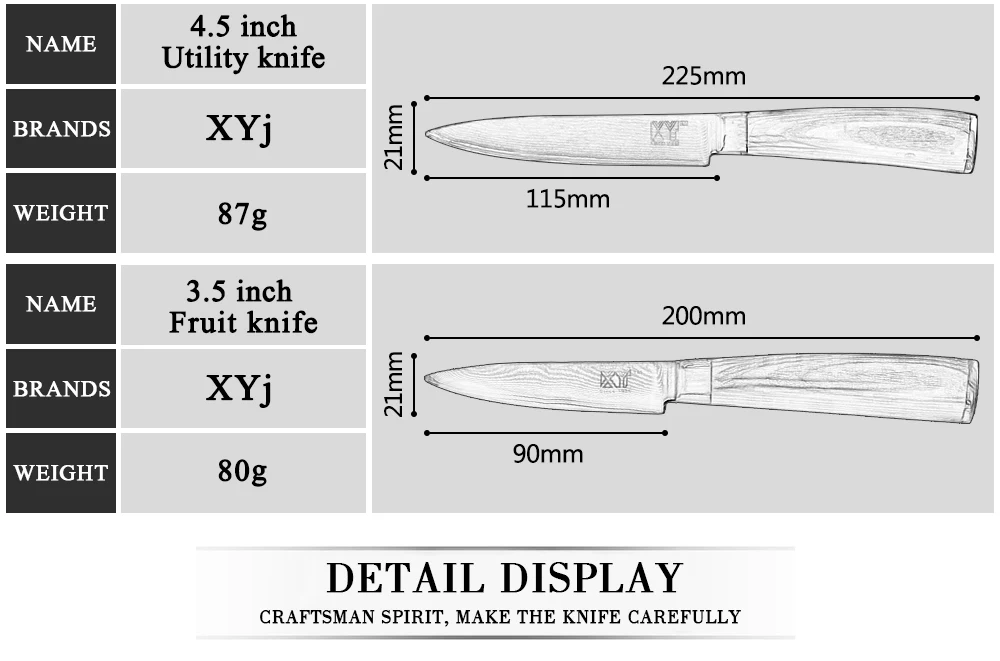 XYj набор кухонных ножей, набор ножей из дамасской стали, кухонные ножи VG10 Core, японские Дамасские стальные вены, кухонные инструменты, аксессуары