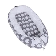 Детская кроватка с мультяшным гнездом, переносная съемная и моющаяся кроватка, дорожная кровать для детей, детские хлопковые колыбели