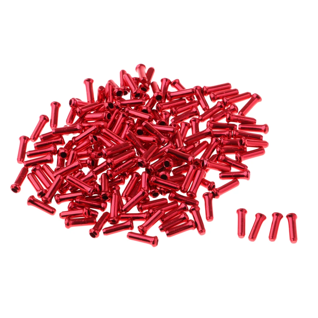 Pack of 500 Brake Cable Tips Alloy Wire End Crimps Length 11mm Road Mountain Bicycle Bike Brake Tips Shifter Bike Cable End Caps