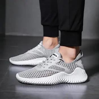 

Unisex Summer Running Shoes Breathable Mesh Sneakers Road Couple Shoes Men Women Lace Up Fashion Sports Shoes