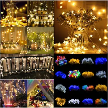 

60 LED String Fairy Lights Summer Beach Christmas Party Wedding Garden Decor