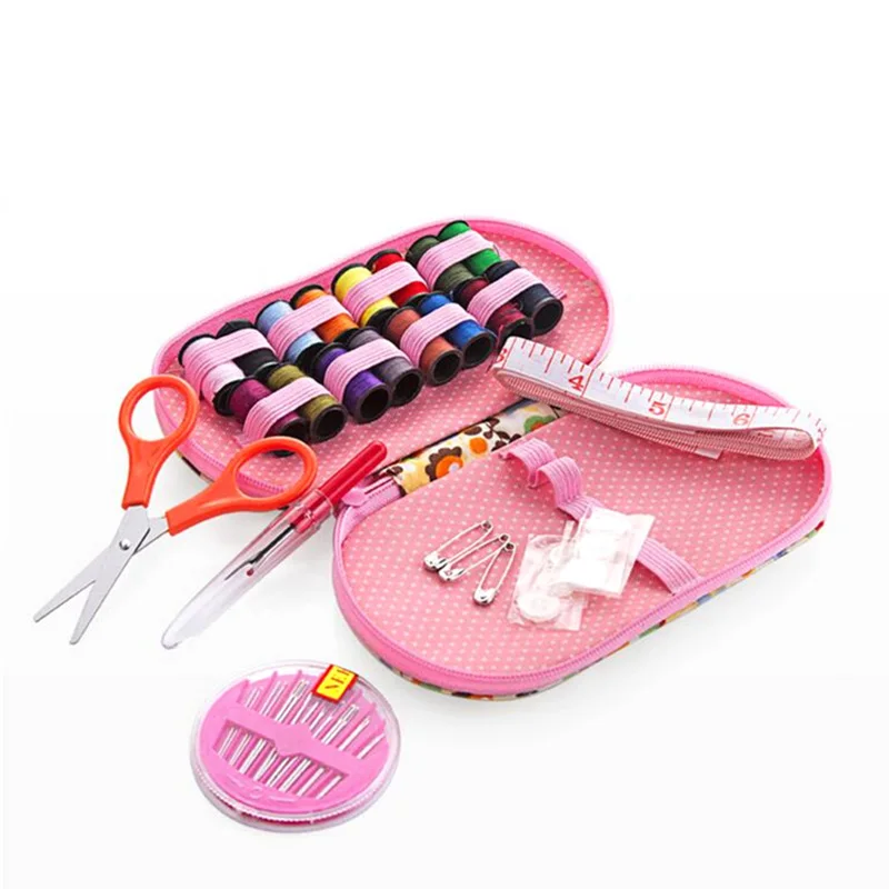 Buy Portable Mini Sewing Kit Box with Needle Threads