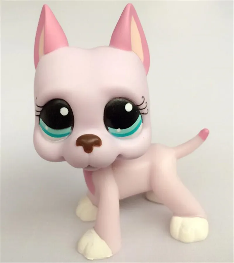 Lps Pet Shop игрушки большой Дэн кокер спаниель собака короткие волосы кошка Черный Розовый Белый Lps фигурка модель игрушки для детей подарок