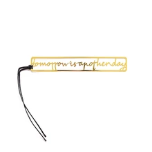 Английские слова закладки полые металлическая для бумаги канцелярские скрепки школьный подарок свежий стиль студент полый металлический английский закладки