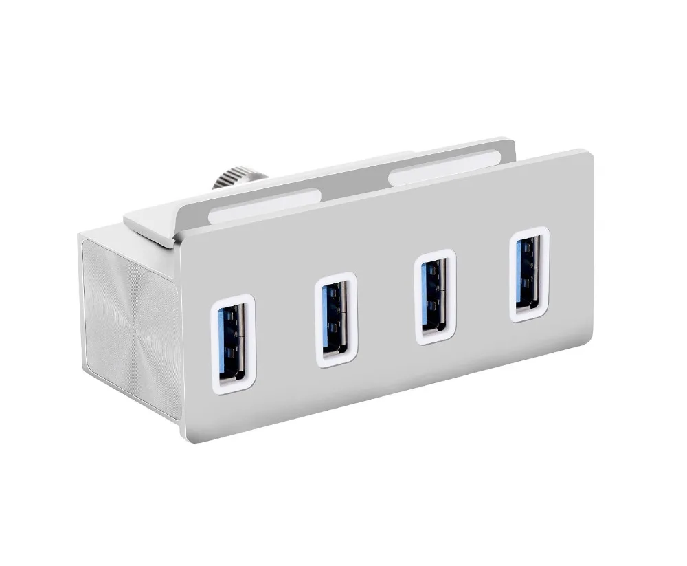 Sipolar Mountable Aluminum 4 Port USB 3.0 Hub for any USB devices and