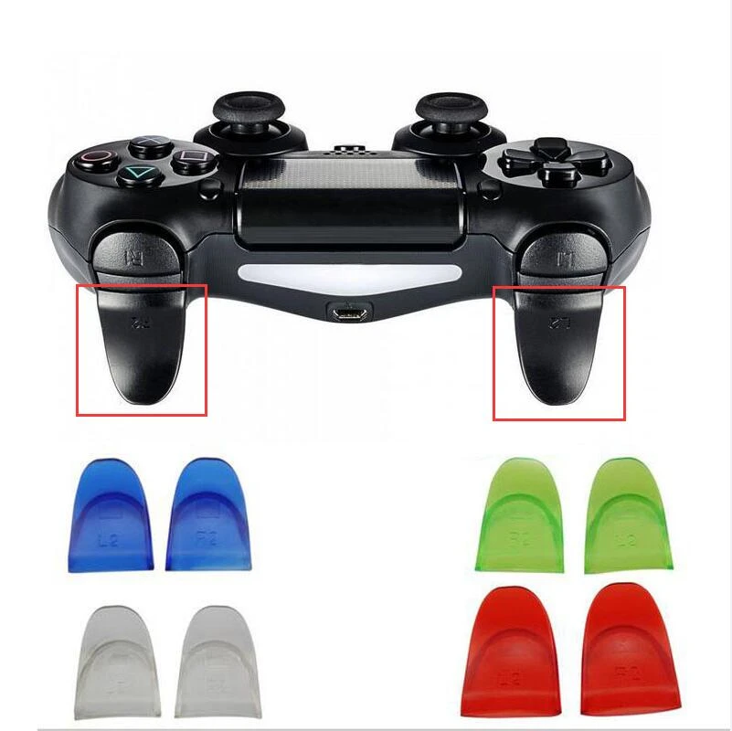 R2 L2 Dual Trigger Extender Enhancements lengthened Button Part for Sony  Playstation Dualshock 4 PS4 Pro Slim Controller Gamepad|part| - AliExpress