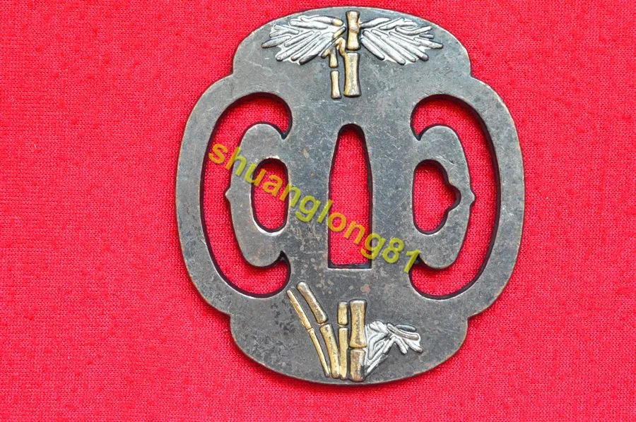 Beautiful High Quality Japanese Guard Tsuba Fit Samurai Katana Sword Knife Guard Wakizashi Sword