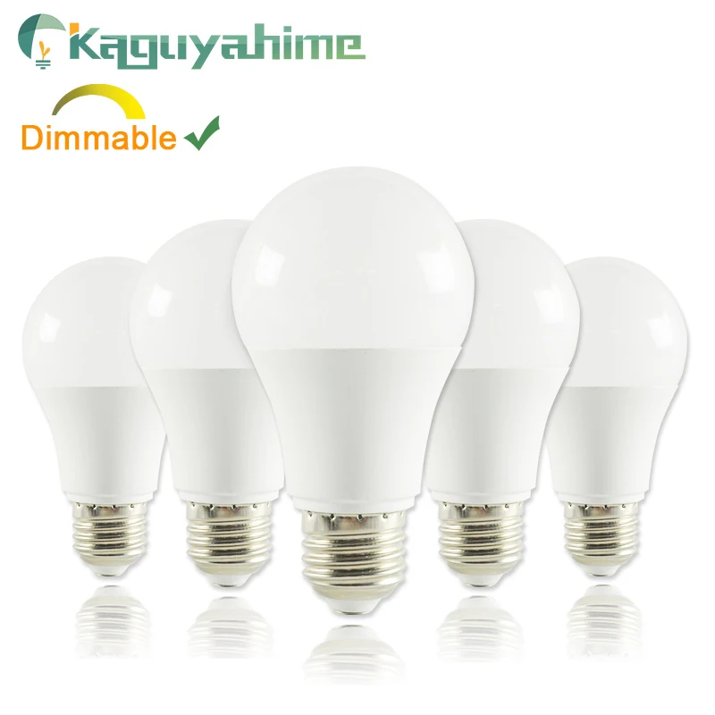 

Kaguyahime E27 E14 LED Bulb 1pc/5pcs 6W 15W High Brightness 220V E27 LED Lamp Dimmable Bulb Lampadas Lamparas Warm White Cold