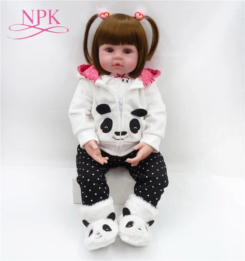 

NPK bebes 47CM/60CM Reborn Baby Dolls Soft Silicone Handmade Lifelike Princess Doll Reborn Brinquedos Bonecas Toys For Kids Gift