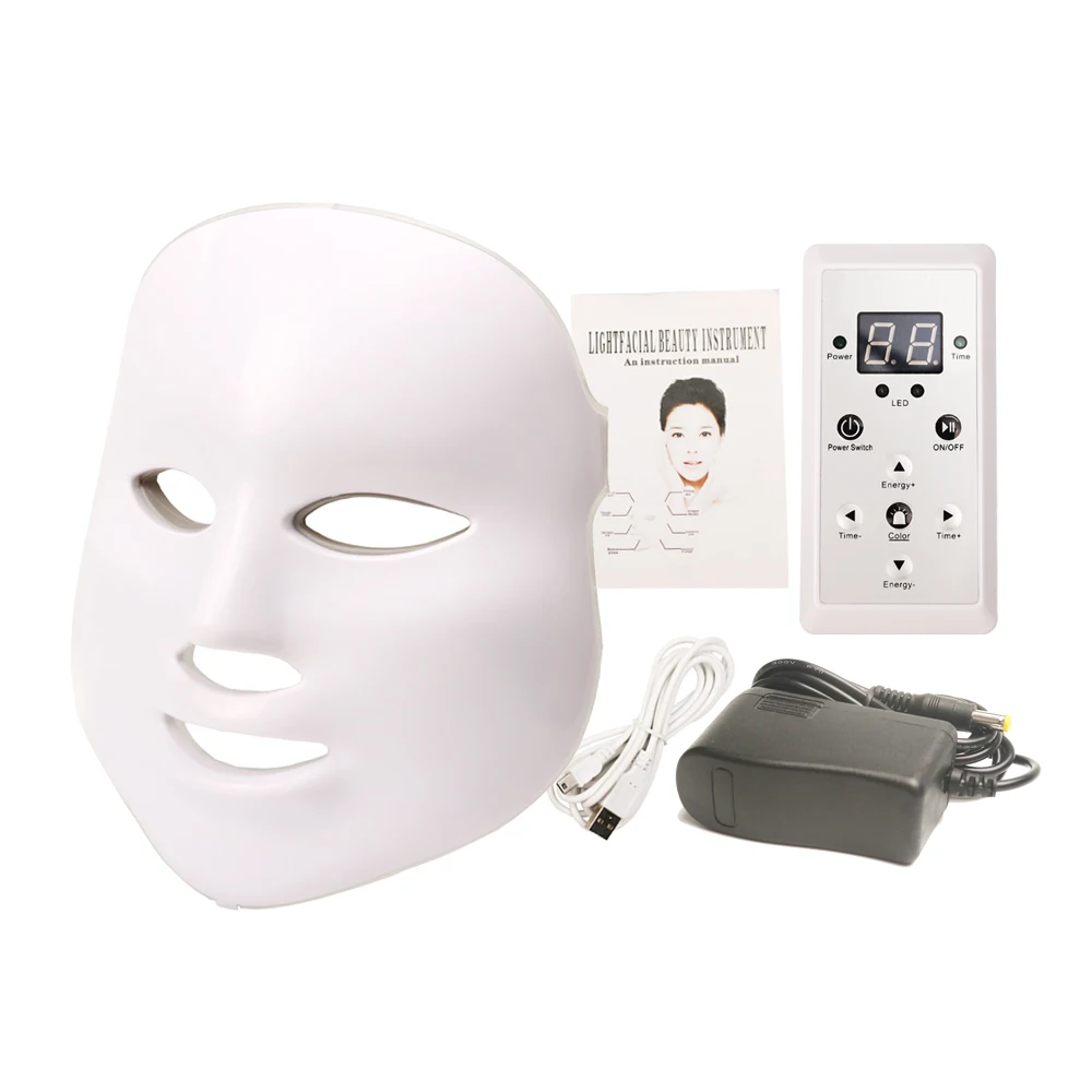 

7 Colors Led Face Mask Led Facial Mask Korean Therapy Tools For Beauty Skin Care Facial Treatment