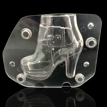 

Plastic DIY 3D High-Heel Shoe Chocolate Mold Stereo womens boots with heel shoe Candy Jelly Mold Baking Cake Decorating Tools