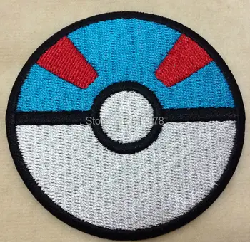 

POKEBALL ULTRA BALL STORING POKEMON GO patch Movie TV Game Series Costume Embroidered Emblem sew on iron on applique Badge