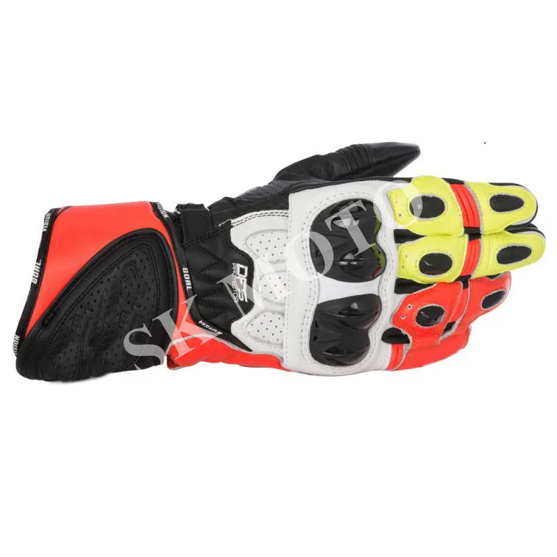 

MotoGP Plus Genuine Leather Gloves Apl GP Plus R Motorcycle Racer Protective Gloves Street Motorbike Knight Sport Riding Gloves