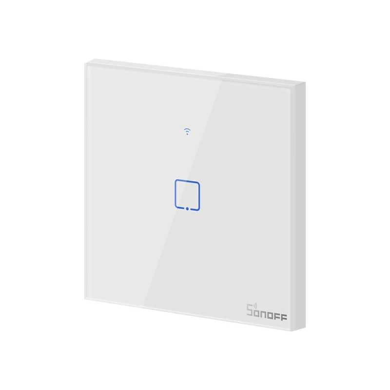 Sonoff T1 WiFi умный настенный сенсорный выключатель света 1 2 3 банды TX RF беспроводной пульт дистанционного света контроллер для умного дома работа с Google Home
