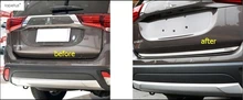 Интимные аксессуары для Mitsubishi Outlander 2013-2017 задний багажник багажника Дверь хвост Нижняя крышка стример литья комилект Отделка 1 шт.
