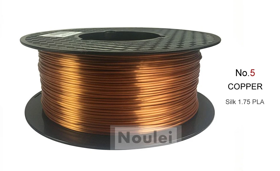 5 3D Printer Filament 1.75 SILK PLA COPPER