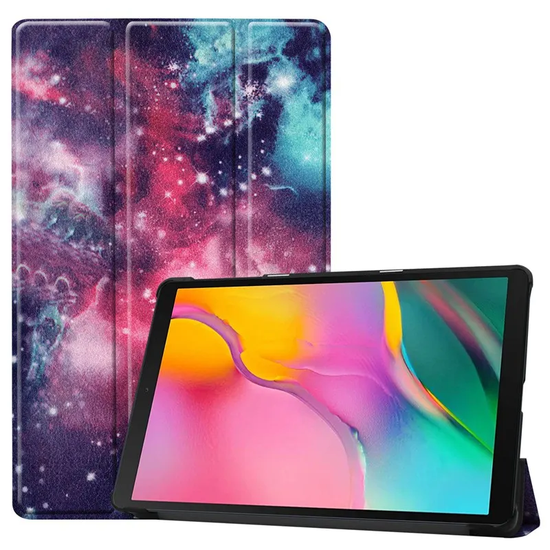 Для samsung Galaxy Tab A 10," дюймов SM-T510 SM-T515 10,1 дюймов планшет печать чехол Магнитный чехол для samsung Tab A 10,1 - Цвет: 1