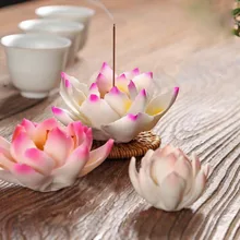 Керамика цветок лотоса чай сувениры чай играть орнамент ладан горелки бутик кунг-фу чай фитинги чай pet